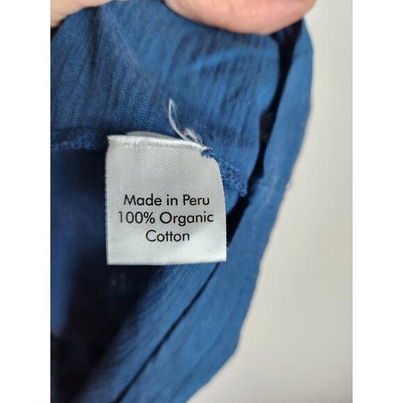 Indigenous Fair Trade Organic Cotton T-Shirt women's XL eco Friendly Lagenlook - Picture 4 of 7